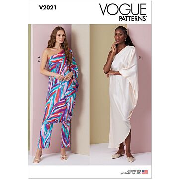 Vogue Patterns 2021 - Klänning Byxa Tunika - Dam