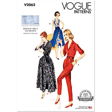 Vogue Symönsterset dam jumpsuit och kjol med bälte #V2062.B5 storlek 34-42