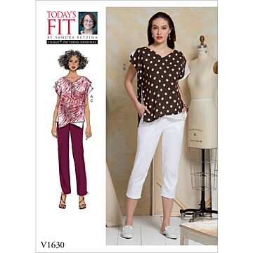 Vogue Patterns 1630 - Top Byxa - Dam
