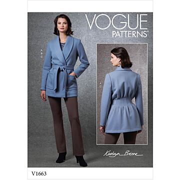 Vogue Patterns 1663 - Jacka Top Byxa Tröja - Dam