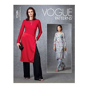 Vogue Patterns 1686 - Tunika Byxa - Dam