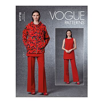 Vogue Patterns 1718 - Jacka Tunika Byxa - Dam