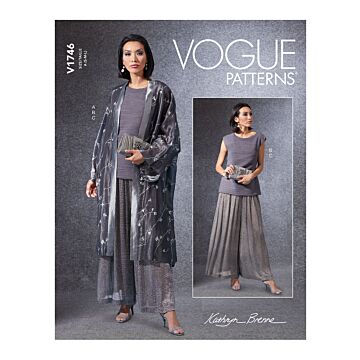 Vogue Patterns 1746 - Top Byxa Tunika - Dam