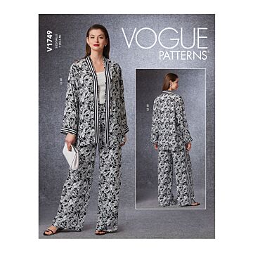 Vogue Patterns 1749 - Jacka Byxa Väst - Dam