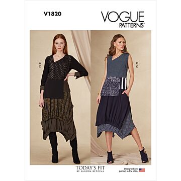 Vogue Patterns 1820 - Top Kjol - Dam