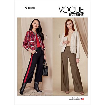 Vogue Patterns 1830 - Jacka Byxa - Dam