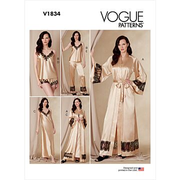 Vogue Patterns 1834 - Pyjamas Underkläder - Dam