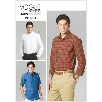 Vogue Patterns 8759 - Skjorta - Herr