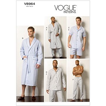 Vogue Patterns 8964 - Pyjamas - Herr