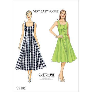 Vogue Patterns 9182 - Klännning - Dam