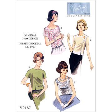 Vogue Patterns 9187 - Top - Dam