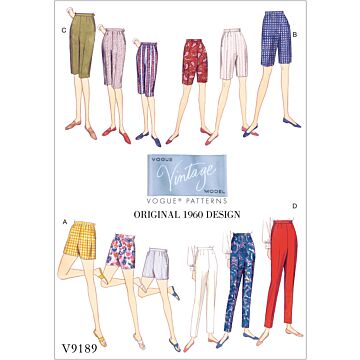 Vogue Patterns 9189 - Byxa Shorts - Dam