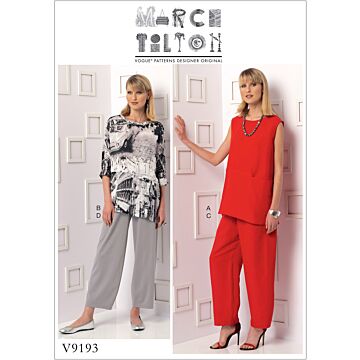 Vogue Patterns 9193 - Tunika Byxa - Dam