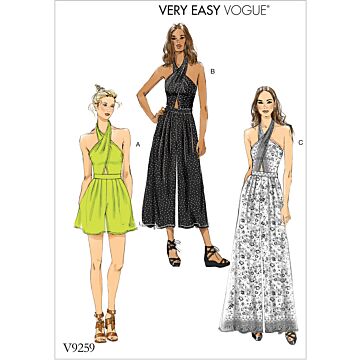 Vogue Symönster för dam jumpsuits #V9259 storlek 32-40