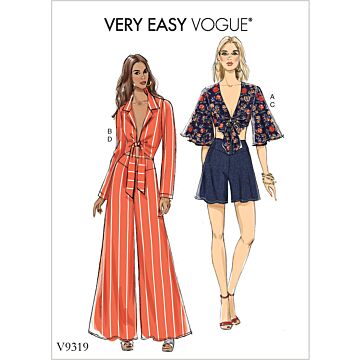 Vogue Patterns 9319 - Byxa Shorts Top - Dam