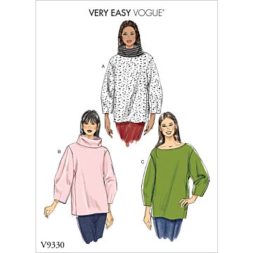 Vogue Patterns 9330 - Top - Dam