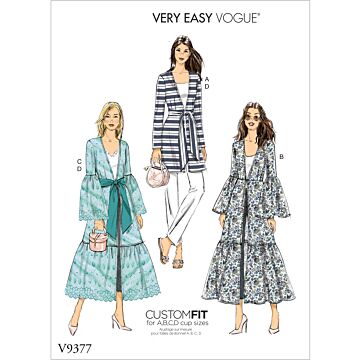 Vogue Patterns 9377 - Jacka - Dam