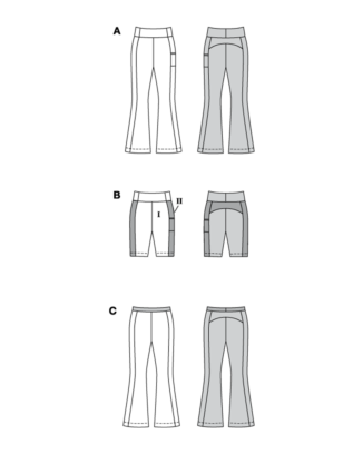 Burda 5762 - Byxa Shorts Sportkläder - Dam