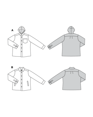 Burda 5768 - Jacka Skjorta - Herr