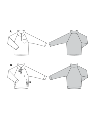 Burda 5791 - Tröja - Herr