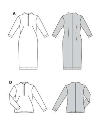 Burda 5792 - Klänning Tröja - Dam