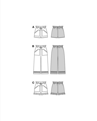 Burda 5808 - Byxa Shorts - Dam