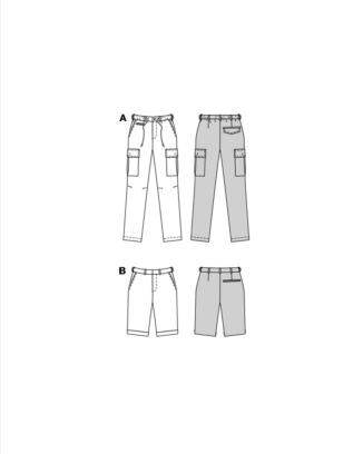 Burda 5814 - Byxa Shorts - Herr