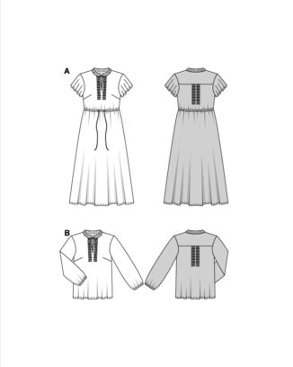 Burda 5823 - Klänning Blus - Dam