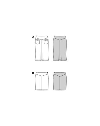 Burda 5825 - Kjol - Dam