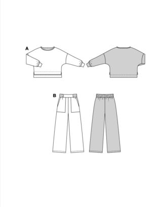 Burda 5853 - Byxa Tröja Pyjamas - Dam