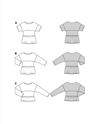 Burda 5856 - Blus - Dam