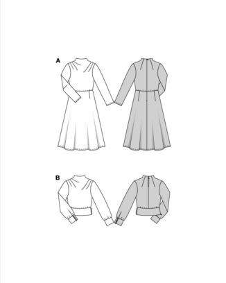 Burda 5863 - Klänning Blus - Dam