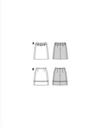 Burda 5868 - Kjol - Dam