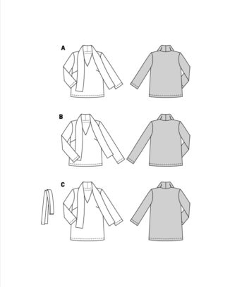 Burda 5873 - Blus - Dam