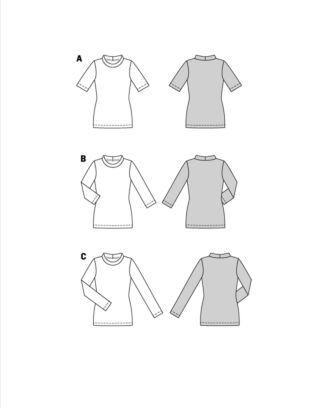 Burda 5876 - Blus Skjorta - Dam