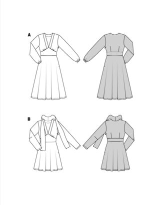 Burda 5885 - Klänning - Dam
