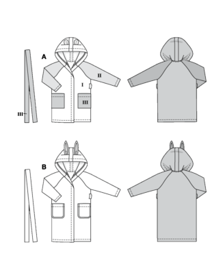 Burda 9219 - Pyjamas - Flicka Pojke