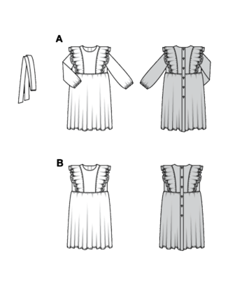 Burda 9220 - Klänning - Flicka Baby