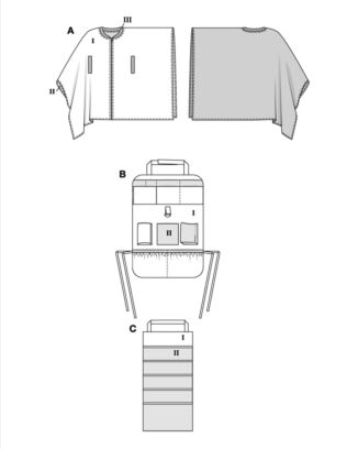 Burda 9233 - Baby - Accessoarer