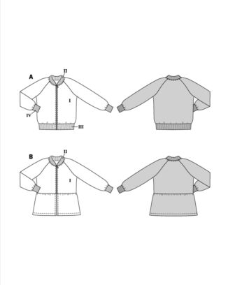 Burda 9237 - Jacka - Flicka Pojke