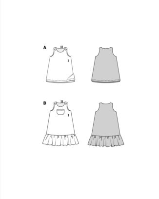 Burda 9238 - Klänning - Flicka