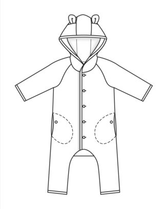 PDF-symönster - Burda 9235 - Jumpsuit - Baby