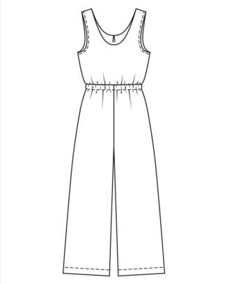 PDF-symönster - Burda 5905 - Jumpsuit - Dam
