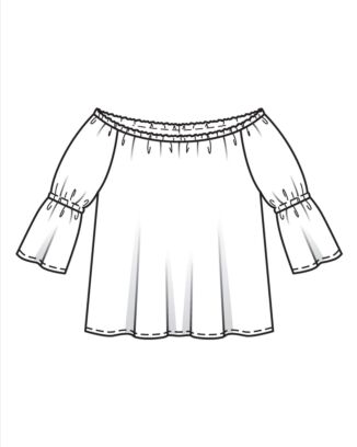 PDF-symönster - Burda 5904 - Blus Top - Dam