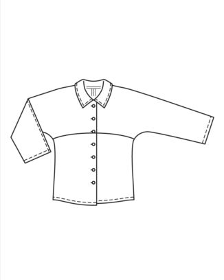 burda symönster dam klassisk blus 5887B 