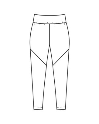 burda symönster dambyxor leggings shorts #5850B 