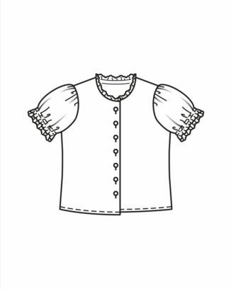 burda symönster för flickor barn dirndl 9230C