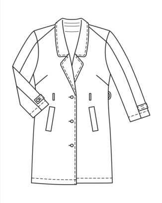 PDF-symönster - Burda 5840 - Kappa Väst - Dam