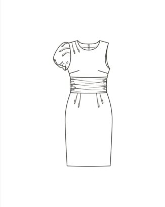 PDF-symönster - Burda BS202203122 - Klänning - Dam