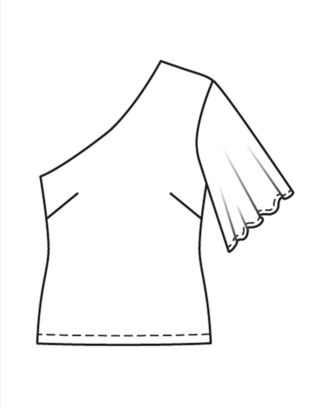 PDF-symönster - Burda BS2206121 - Top - Dam